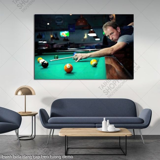 tranh billiard pool snooker bi a bi-a tranh bida dang cap treo tuong